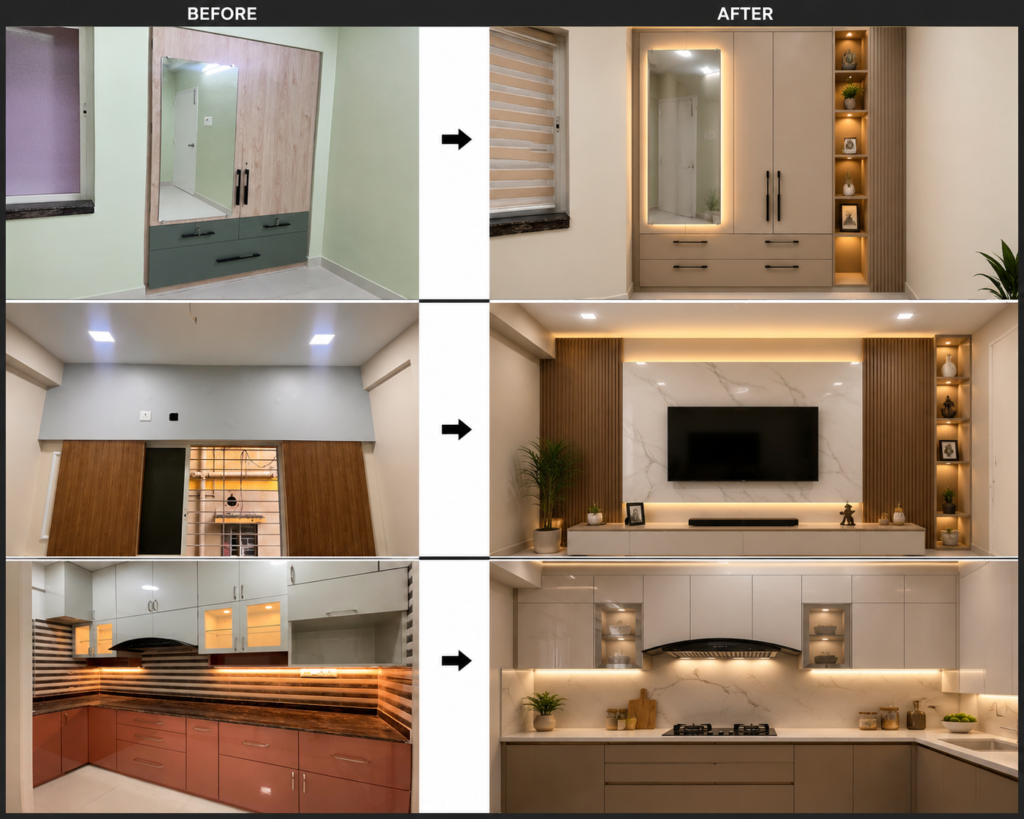 Luxury Bedroom Interior Designer in South Kolkata – Elegant, Comfortable & Personalized Bedroom Design by Exellon Interior
